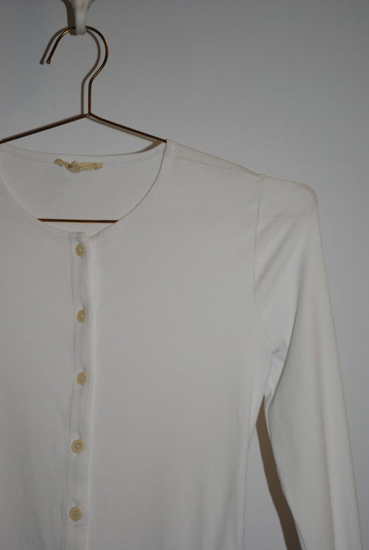white Madewell button up shirt, xs