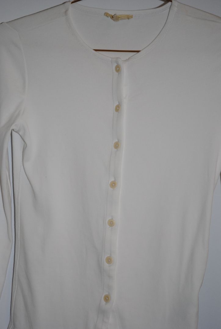 white Madewell button up shirt, xs