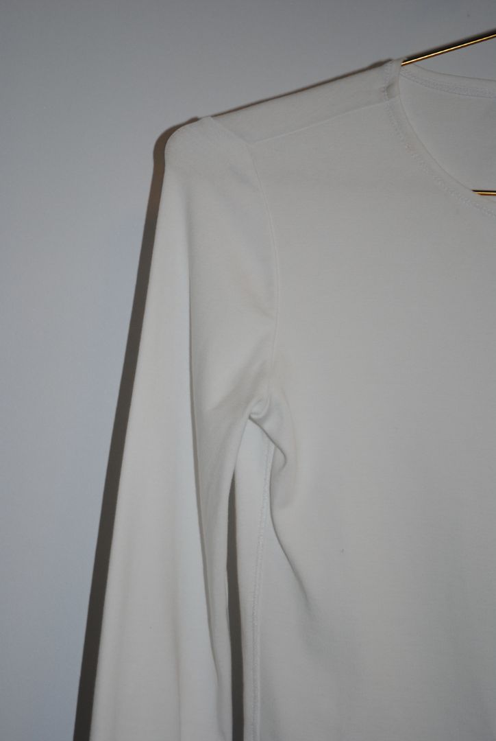 white Madewell button up shirt, xs