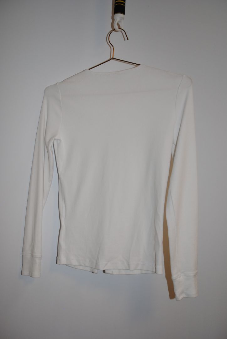white Madewell button up shirt, xs