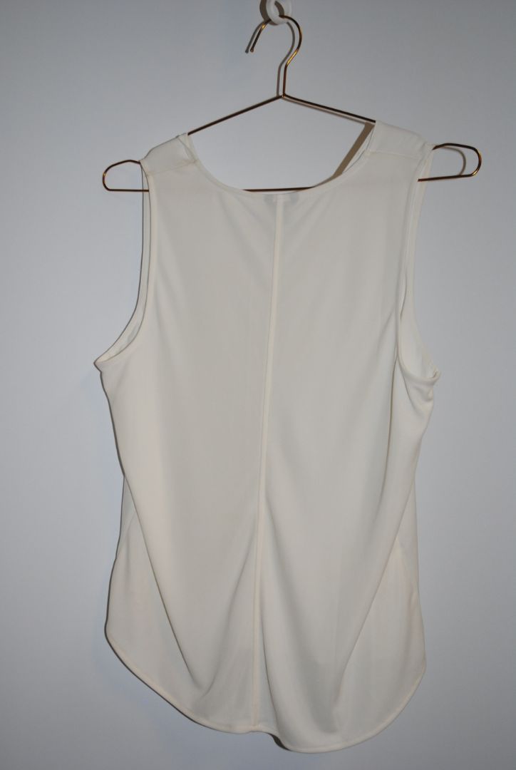 white Ann Taylor v neck shell, MP