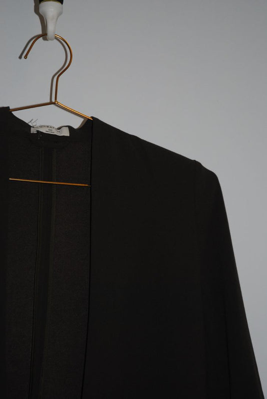 olive green Babaton open top blazer, 00