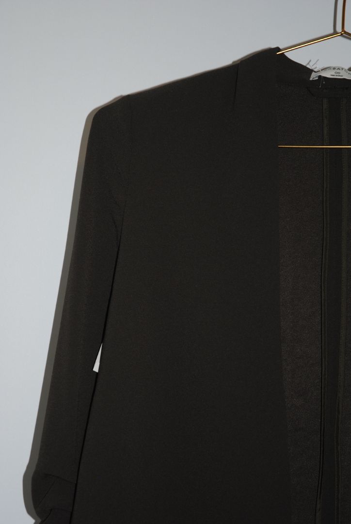 olive green Babaton open top blazer, 00