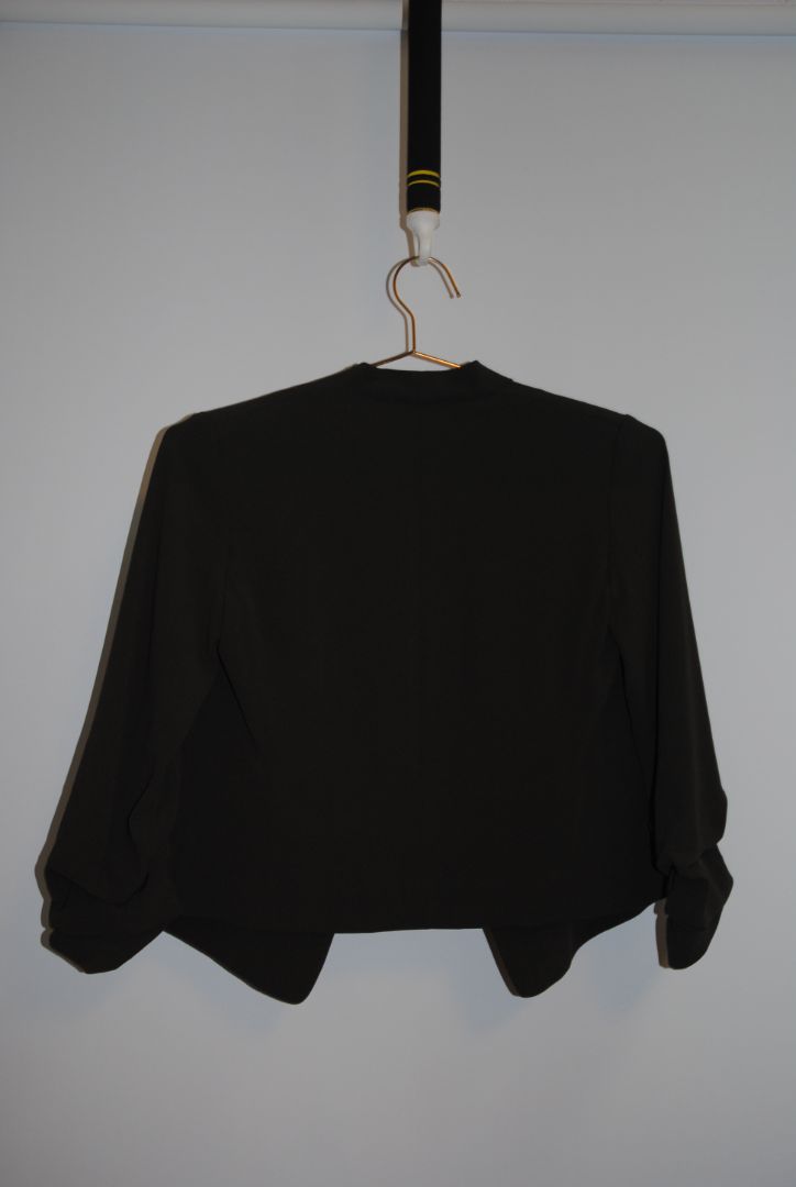olive green Babaton open top blazer, 00