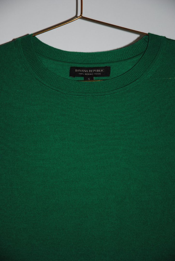 green Banana Republic merino wool sweater, S