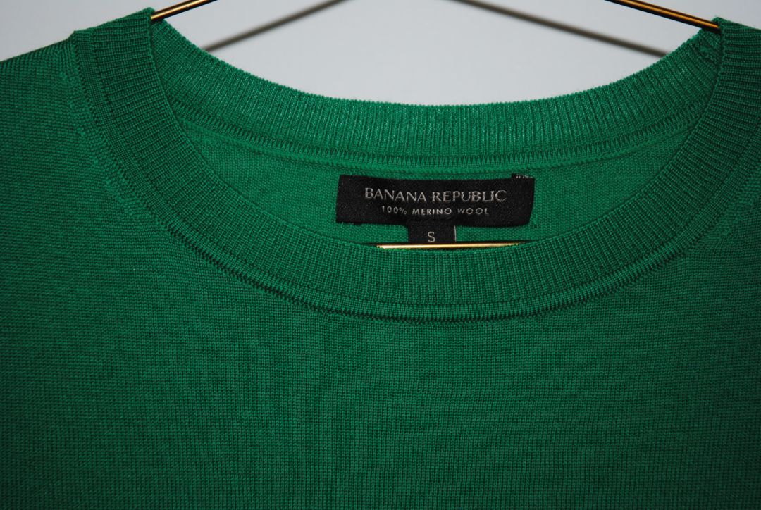green Banana Republic merino wool sweater, S
