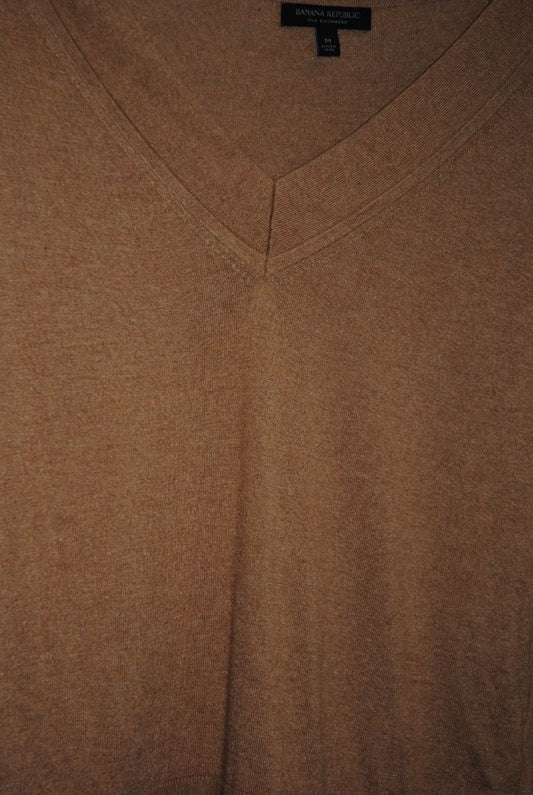 camel Banana Republic silk cashmere blend sweater