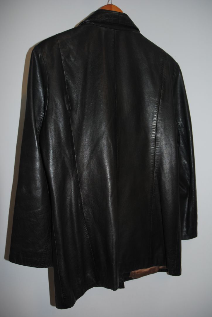 Jim & Marylou Black Leather Jacket L