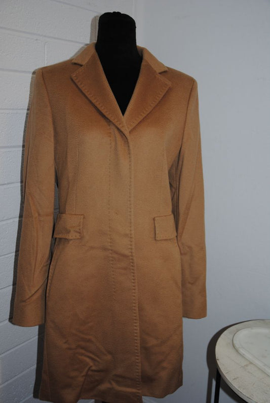 tan camel Max Mara wool coat, S