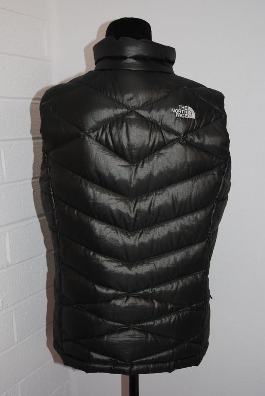 black North Face puffer vest, M
