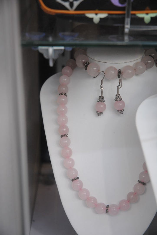 rose quartz NA rose quartz 3 piece set