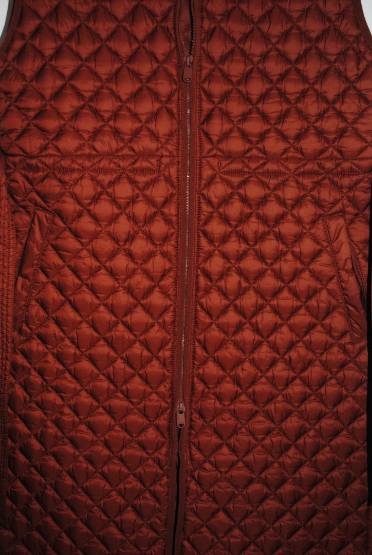 rust Athleta puffer vest