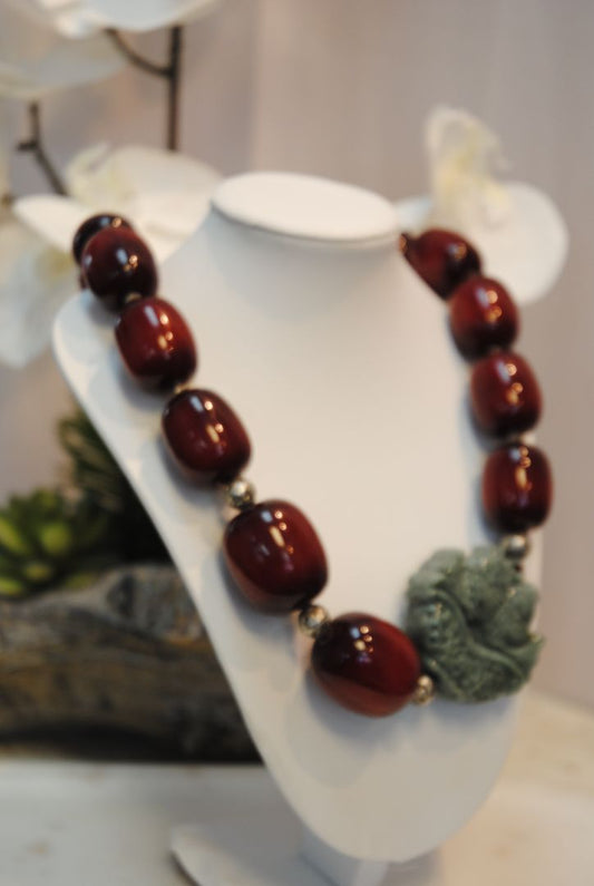 dark red Arlene Palmer Resin Jade, one size