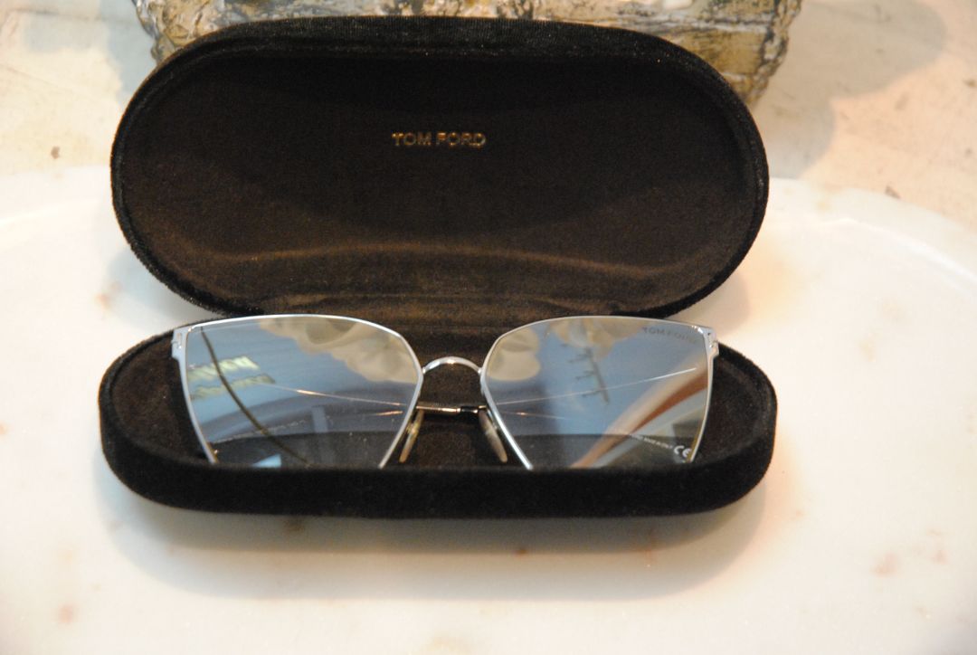 Tom Ford Square Silver Metal Sunglasses