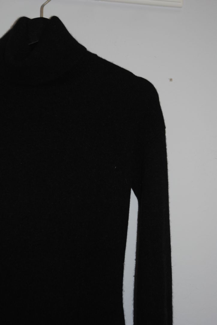 Vince Black Turtleneck Knit Dress XS