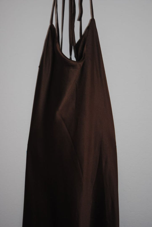 Hidden Brand Brown Halter Dress