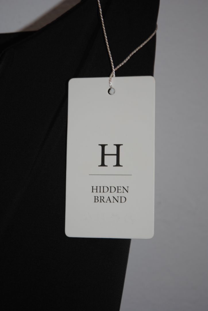 black Hidden Brand strappy silk dress, S,M,L & XL