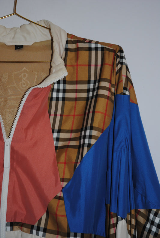 multi color Burberry windbreaker jacket, L