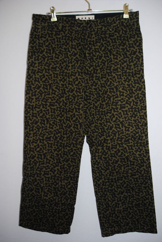 leopard MARNI animal print pants