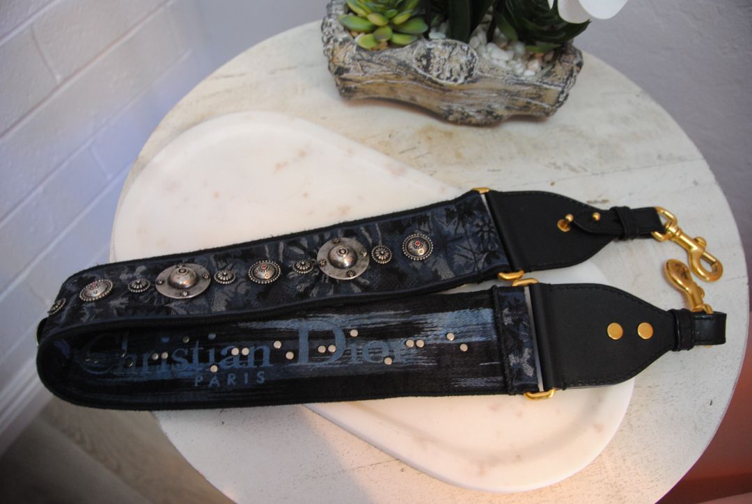 Christian Dior guitar bohemian shoulder strap