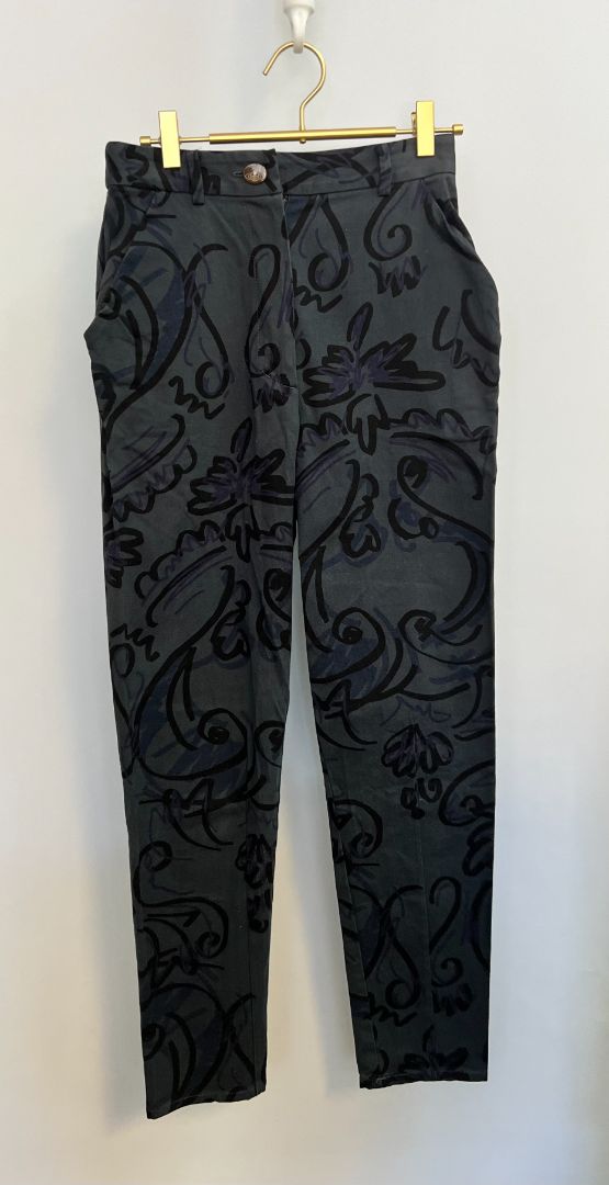blue multi Vivienne Westwood RED LABEL printed pants, 1