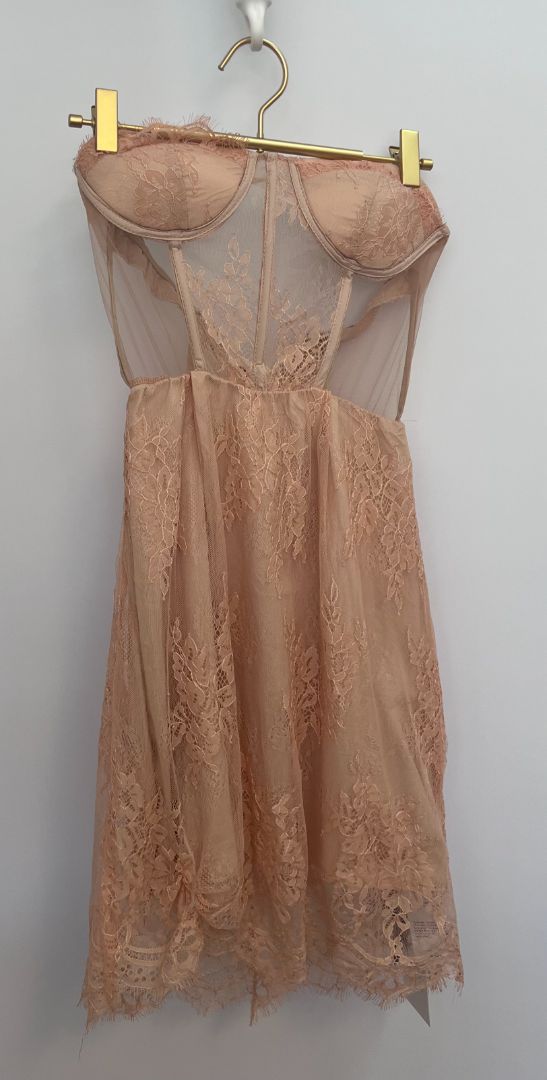blush pink Miss Rosier corset dress, XL