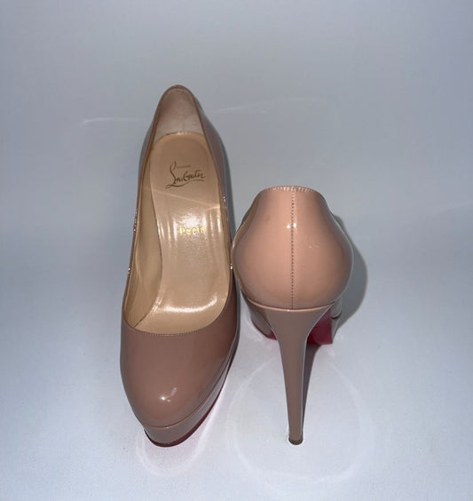 nude Christian Louboutin heels, 39.5 EU