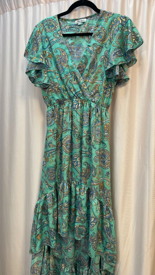 green Karma Highway floral dress, OS