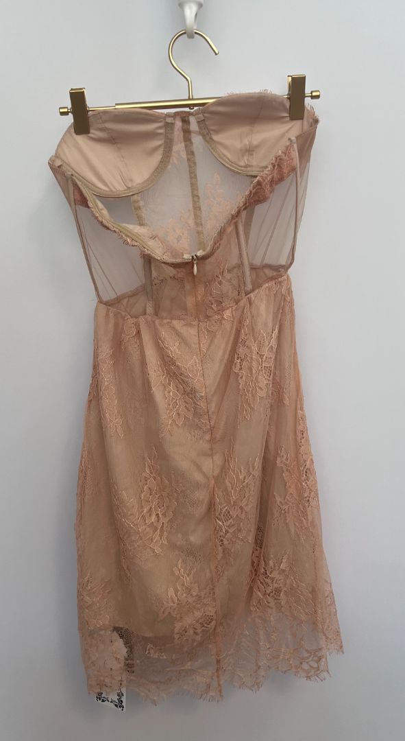 blush pink Miss Rosier corset dress, XL