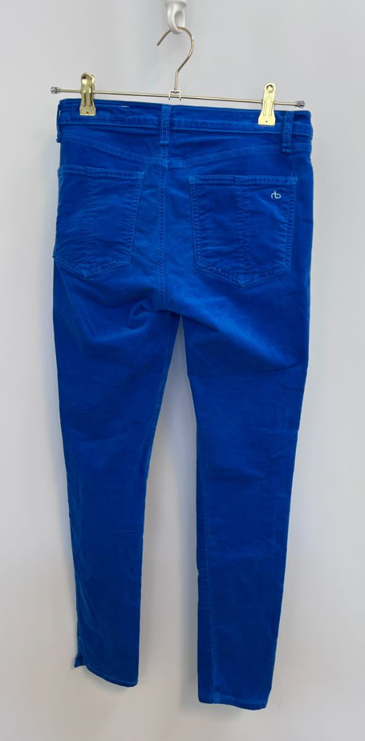 blue Rag & Bone suede jeans, 28