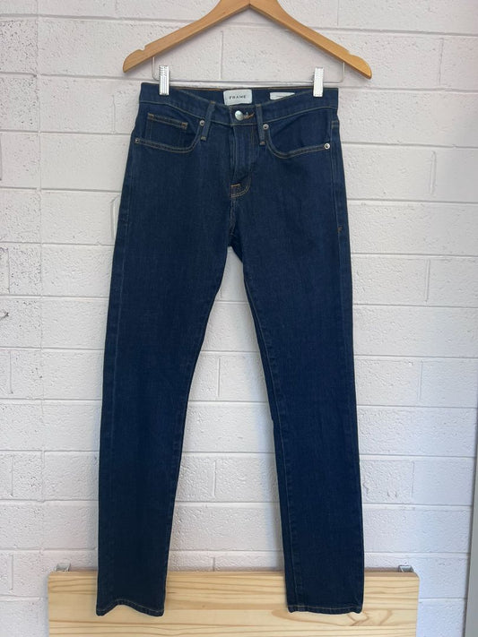 dark navy FRAME L'homme slim skinny jeans, 30