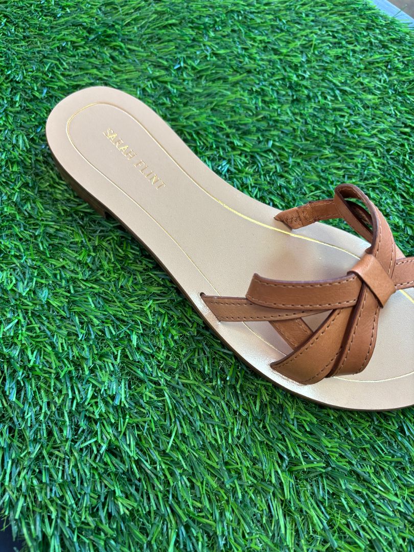 camel vacchetta Sarah Flint Mirjana sandals NIB, 37 IT