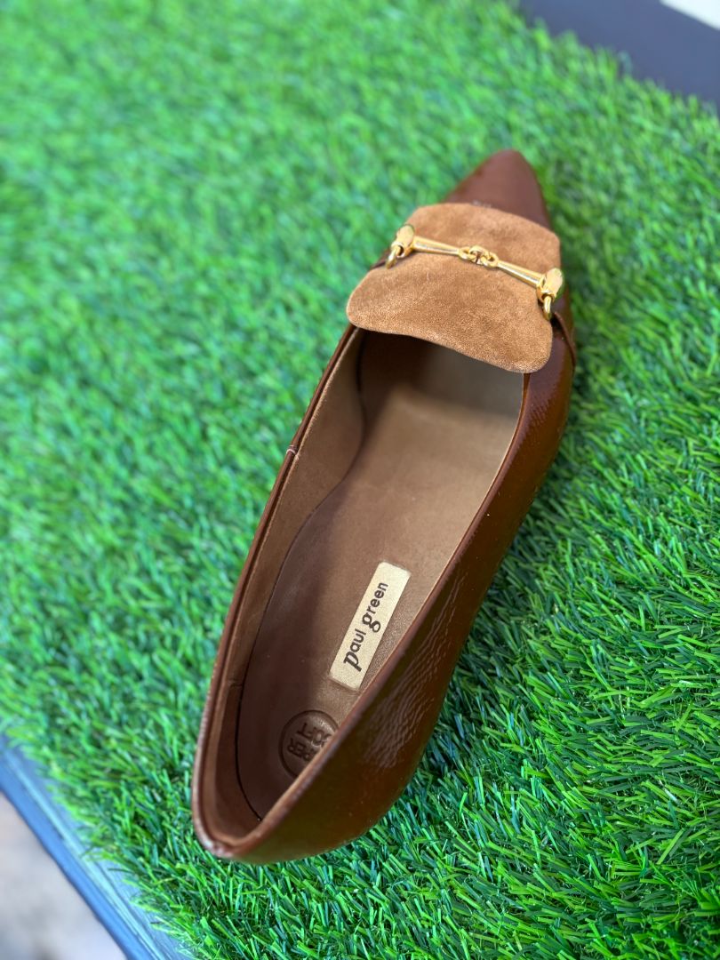 Cuoio Combo Paul Green Selena Flats, 4 UK / 6.5 US