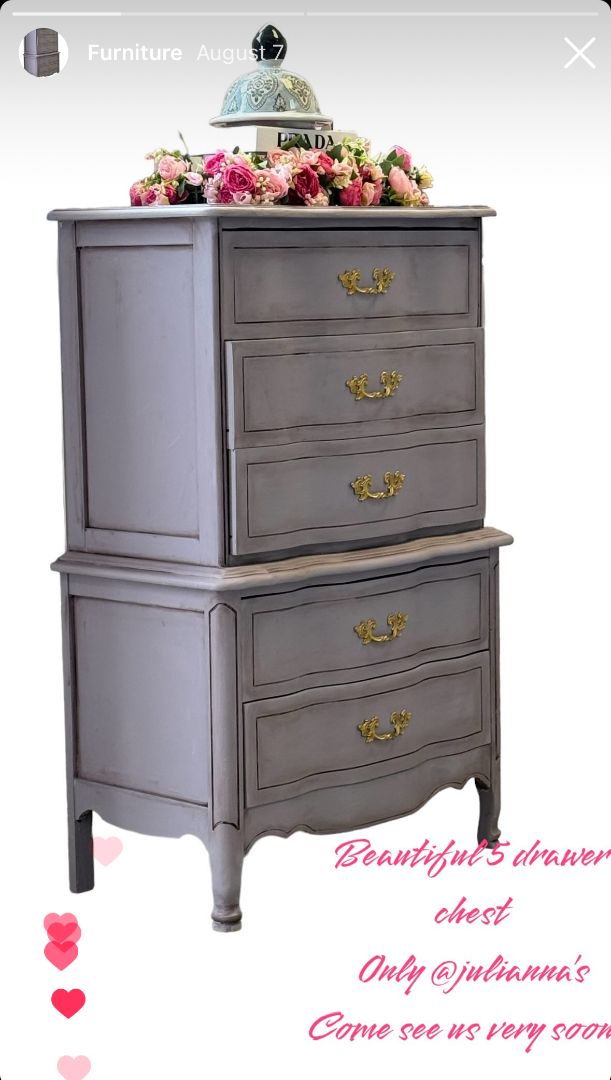 Vintage Lavender dresser (In Store Pick Up Only)