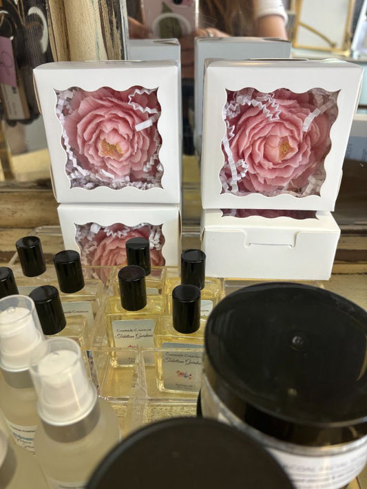 pink Coastside Creations Floral Soaps
