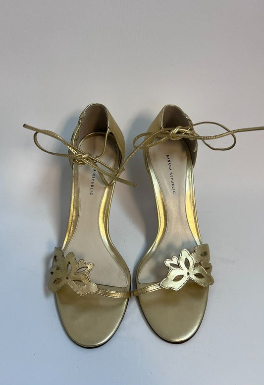 gold Banana Republic sandals, 6 US