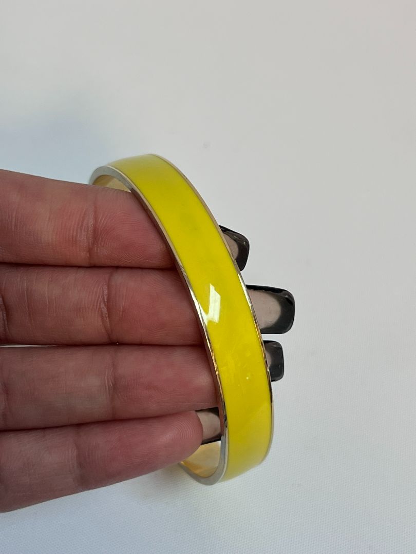 yellow J Crew bangle, OS