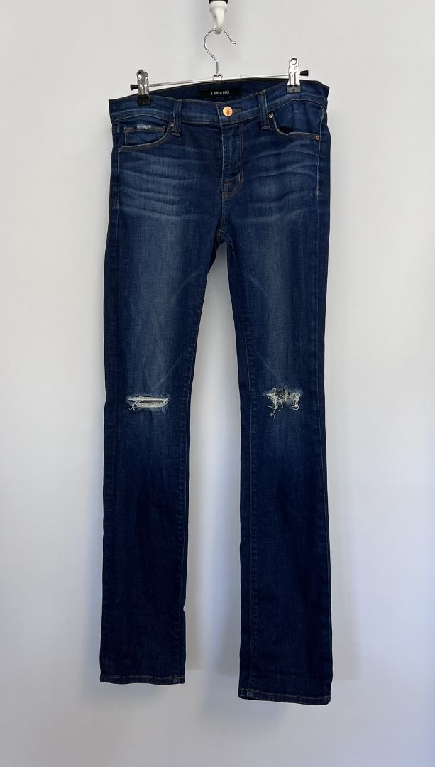 blue wash JBrand ripped jeans, 27