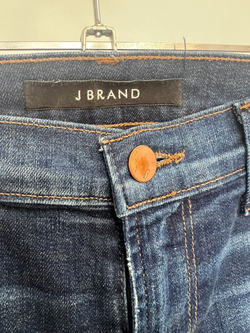 blue wash JBrand ripped jeans, 27