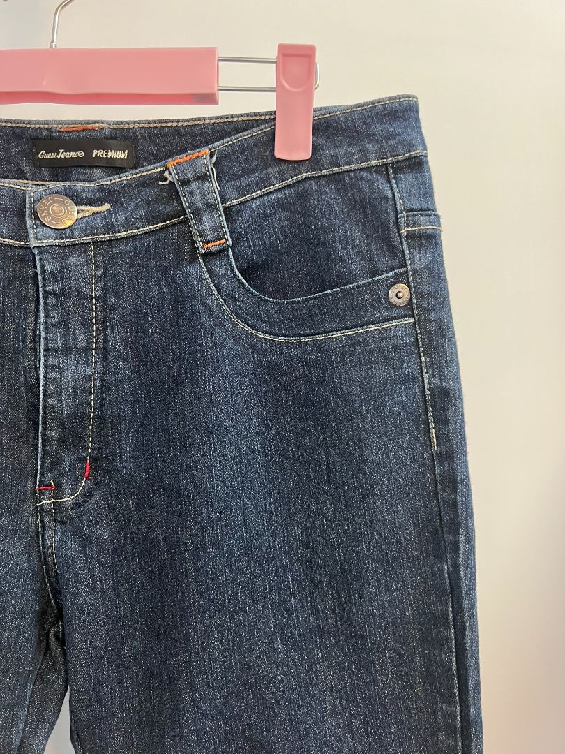 dark wash Guess straight leg jeans, 32 x 30
