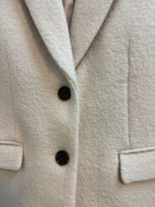 beige JCREW 2 button coat, 0