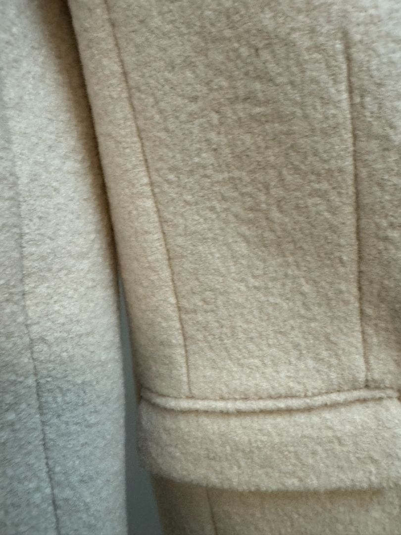 beige JCREW 2 button coat, 0