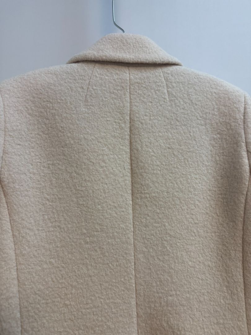 beige JCREW 2 button coat, 0