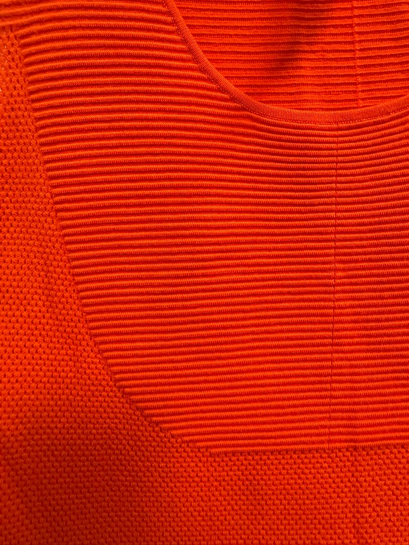 orange Akris dress, L