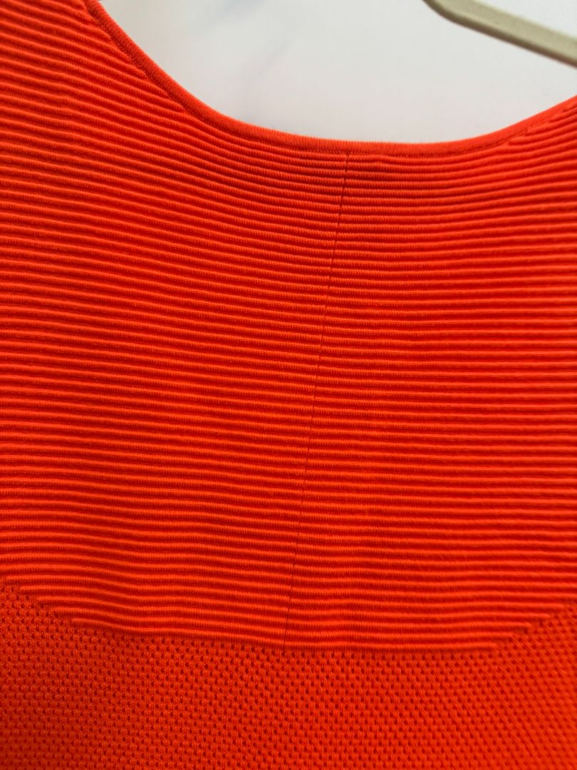 orange Akris dress, L