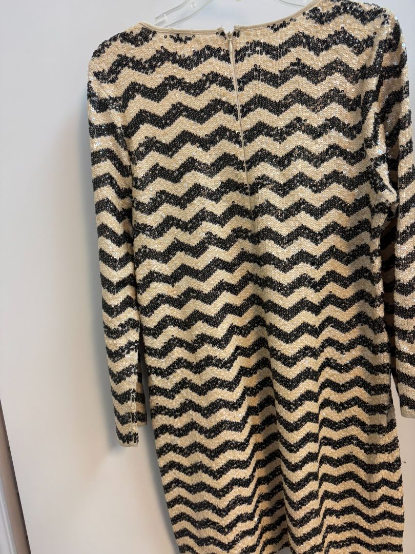 blue and white JCREW a line dress, L