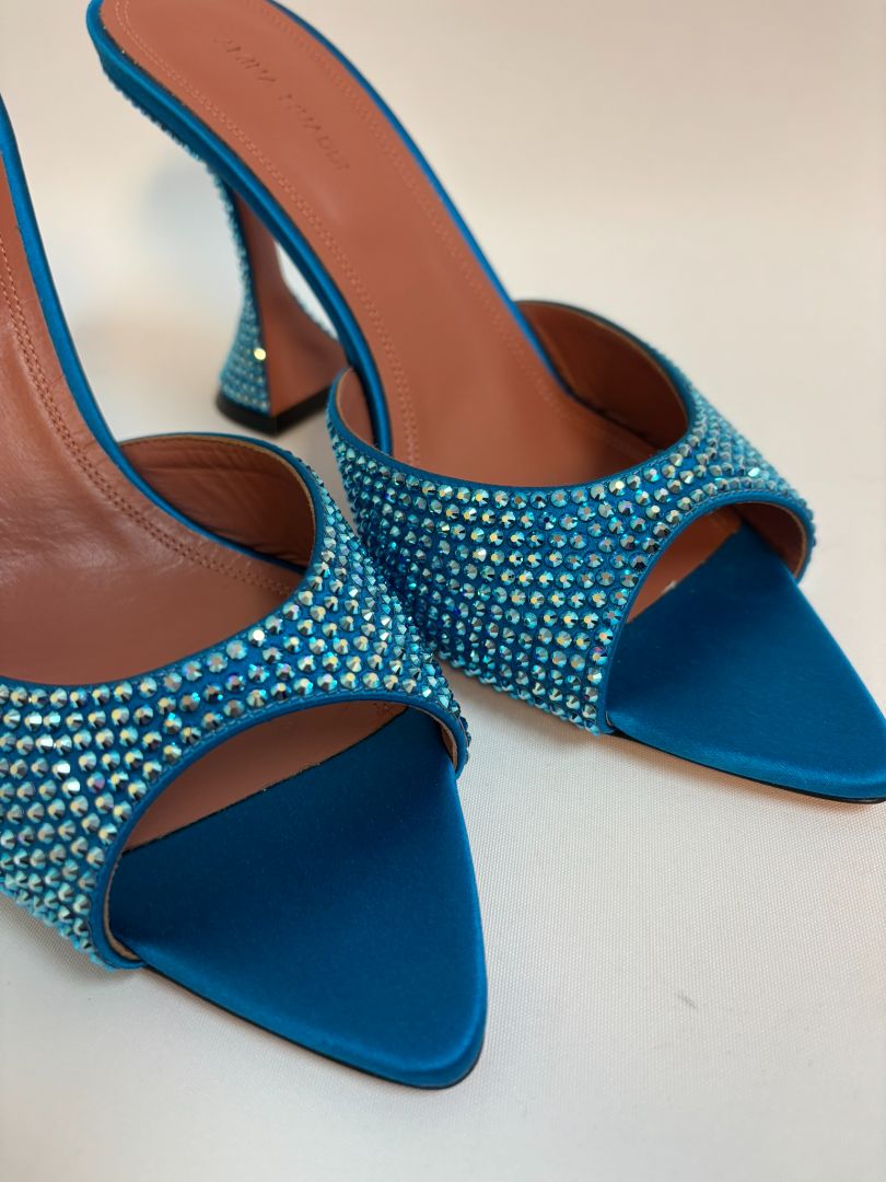 blue Amina Mouddi jeweled heels, 39