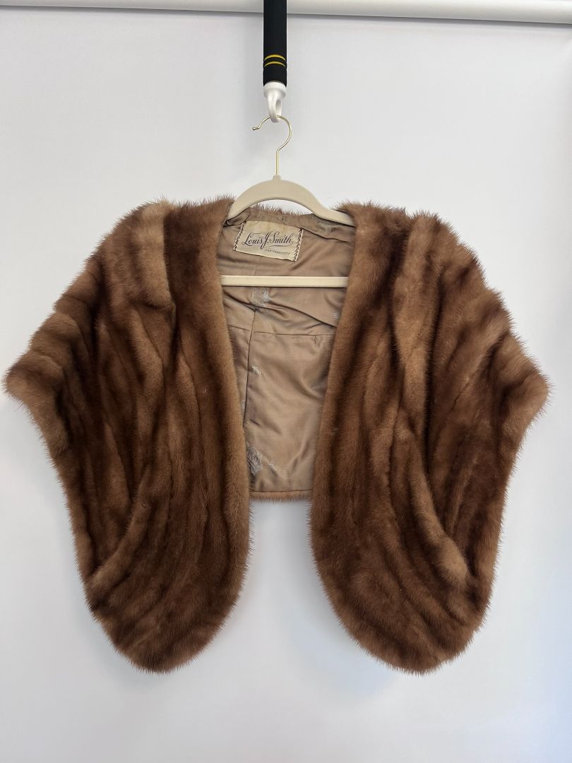 mocha Louise J Smith shawl, OS
