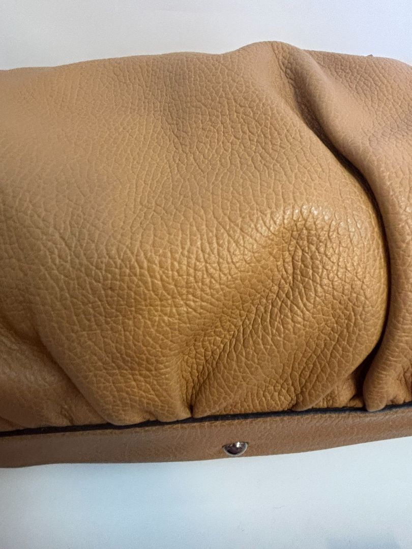 tan Gucci hobo bag, 16 x 10x 5 approx handle 9 inches