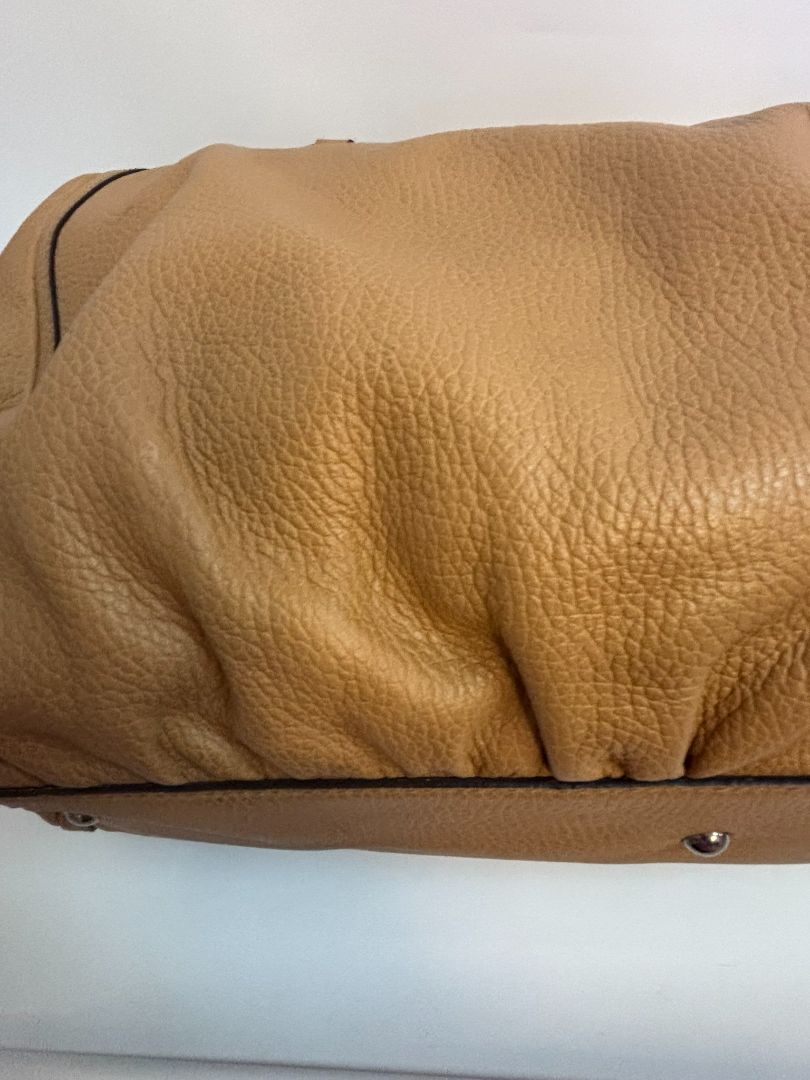 tan Gucci hobo bag, 16 x 10x 5 approx handle 9 inches